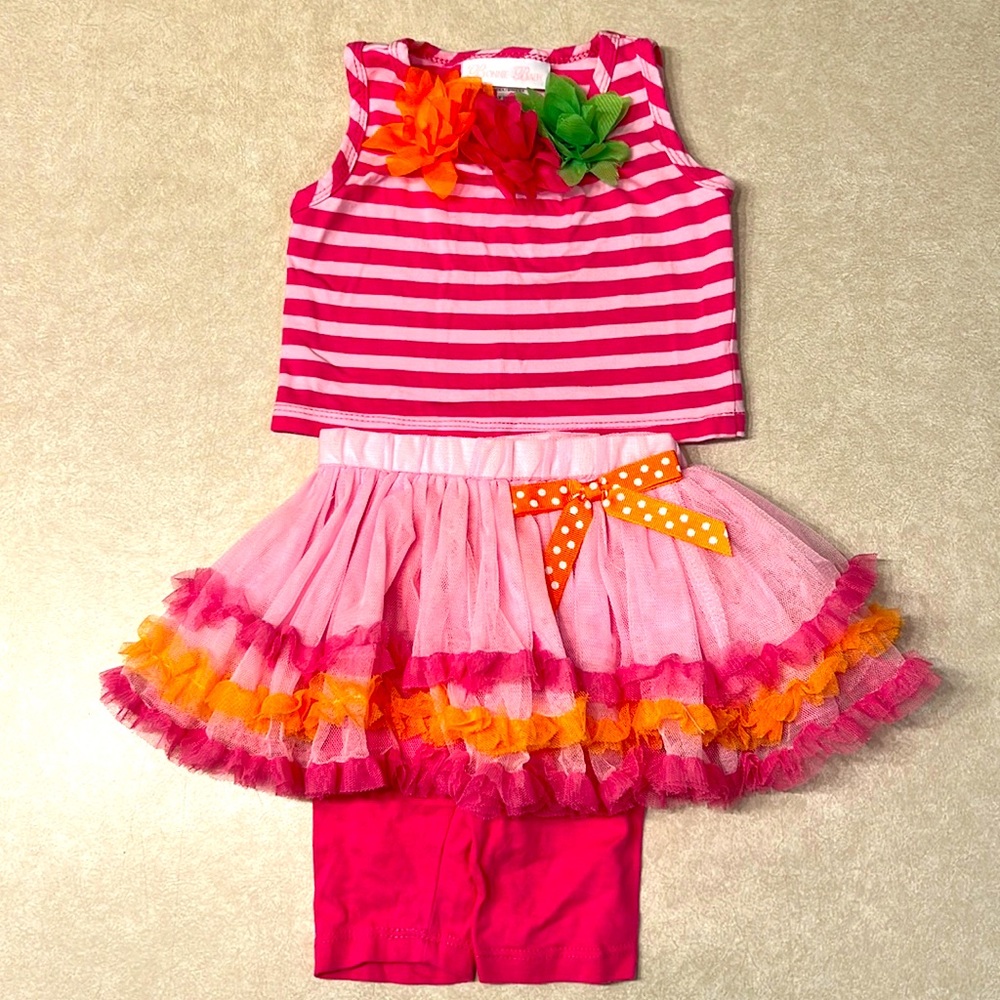 Bonnie Baby 6-9 months pink matching set.